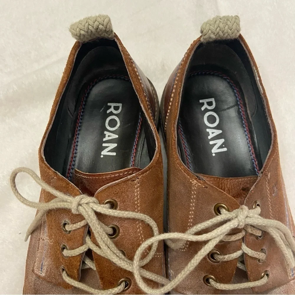 Roan By Bed Stu Braylen Brown Leather Oxford Shoes